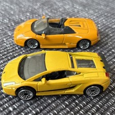 Motormax Lamborghini Bundle x2: Murcielago Roadster & Gallardo 1/64 Diecast VGC 