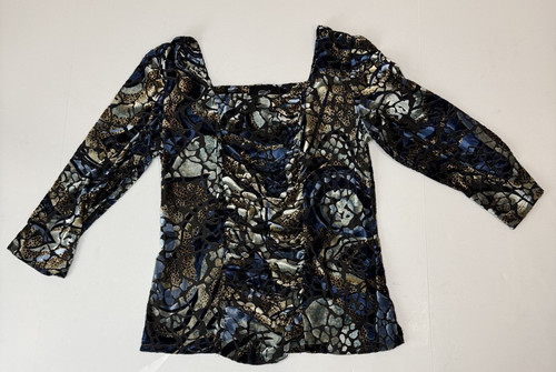Vintage velvet burnout ruched - burnout,