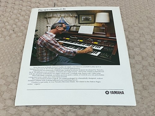 Keyboard organ advert 11x8 - advert, 11x8"