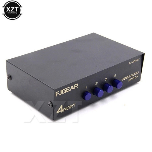 Port rca av switch - av, box