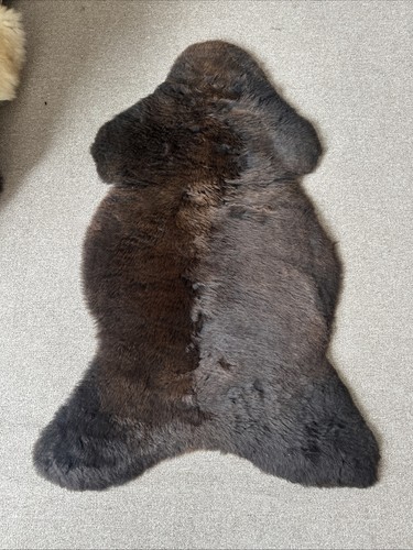 Natural brown sheepskin - sheepskin, rug