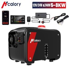 Hcalory® 8KW 12V 24V 240V Air Diesel Heater bluetooth APP For Home Car Truck Van