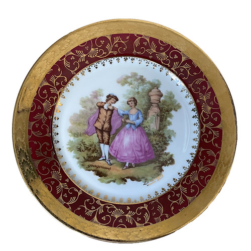 Limoges france porcelain plate - france,