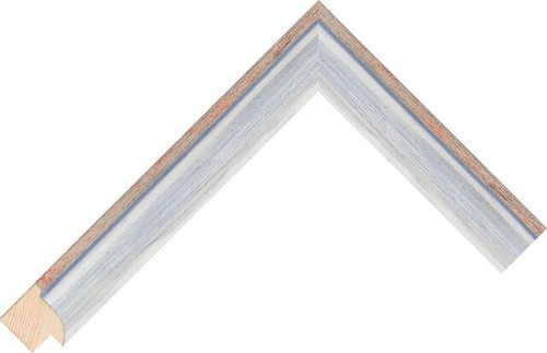 25mm wide silver blue cushion - wide, silver/blue
