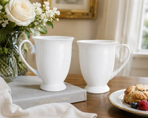 Royal white fine bone china - white,