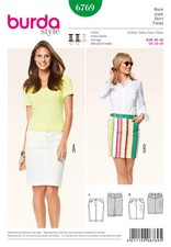 BURDA 6769 SKIRTS Misses