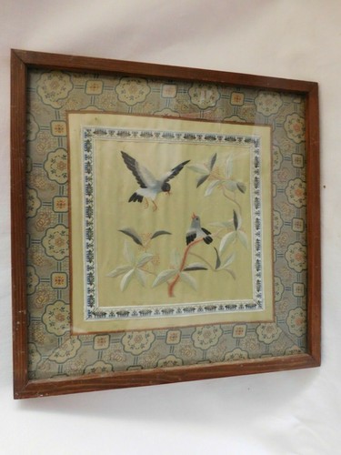 Old embroidery silk - embroidery, on