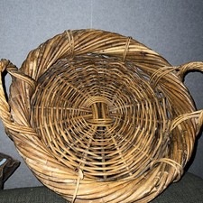 large woven basket Wicker Tray