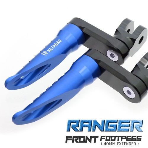 Blue ranger front foot pegs - blue,
