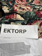 Ikea Ektorp Lingbo Multicoloured Floral 3 Seat Sofa Cover 504.033.77
