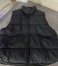 Zara black gilet puffer