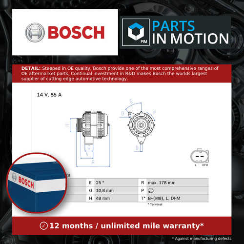 Alternator fits mgf 1 6 - fits,