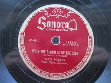 Jesse rogers rpm when - 78, the