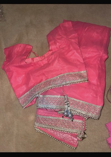 Pink indian sari - pink,