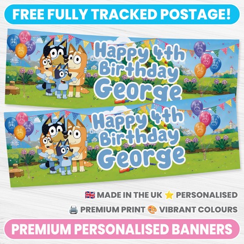 Bluey personalised birthday - bluey,