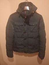 Mens Tommy Hilfiger Puffer Jacket Size M in Green. In Good Used Condition 