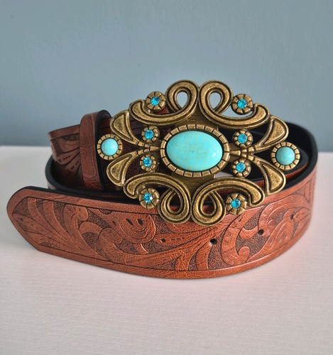 Western cowboy brown belt - western,