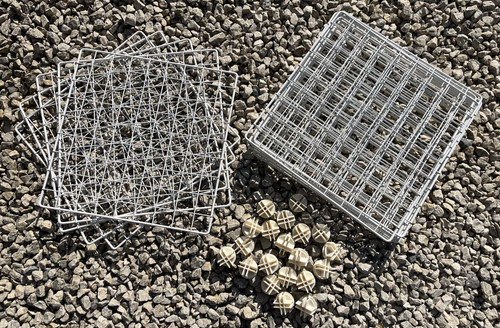 Panel white wire mesh - white, diy