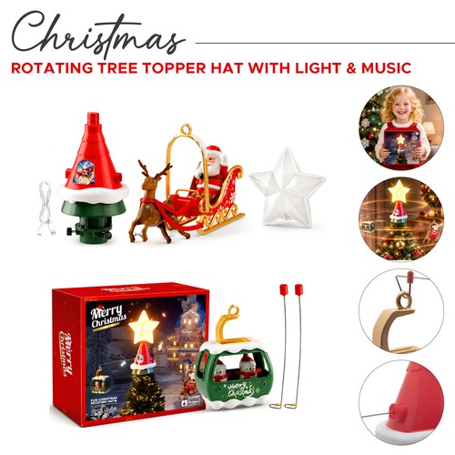 Led christmas tree topper - christmas,