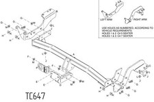 Towtrust Fixed Flange Towbar