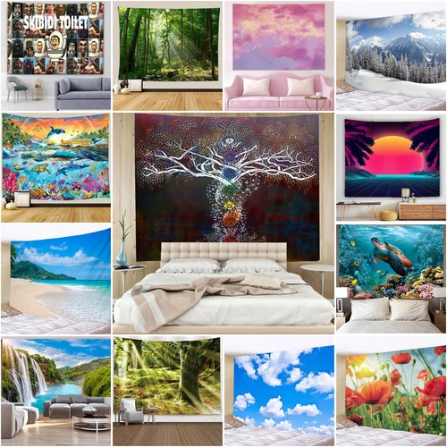 Large scenery tapestry animals - large,