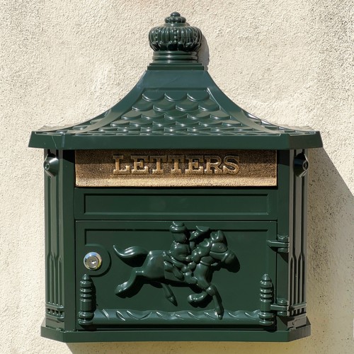 Victorian green post box - victorian,