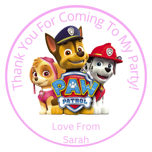 Personalised birthday stickers - personalised,