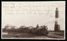 Postcard Dungeness Lighthouse, Romney Island, Hythe Dymchurch Light Railway 