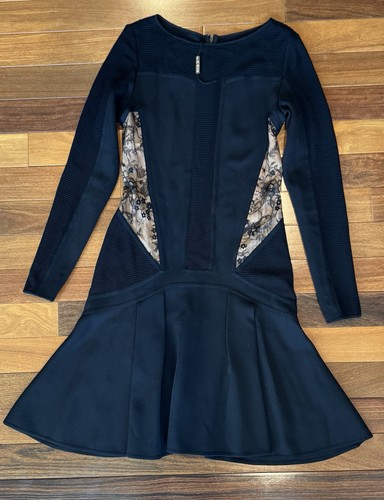 Elie saab black lace inlay - saab,