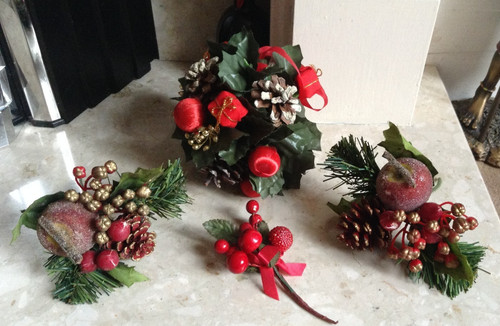 Vintage xmas apple berry - vintage,