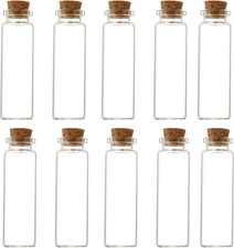 10Pcs Small Glass Bottles With