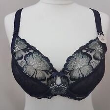 EX M&S  2536  Hibiscus Embroidered Underwired Full Cup  Bra (M17)
