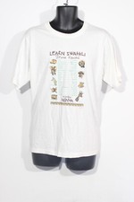 Airborne Kenya Swahili Mens T-Shirt XL White Tourist Karibu Tee Top Learn