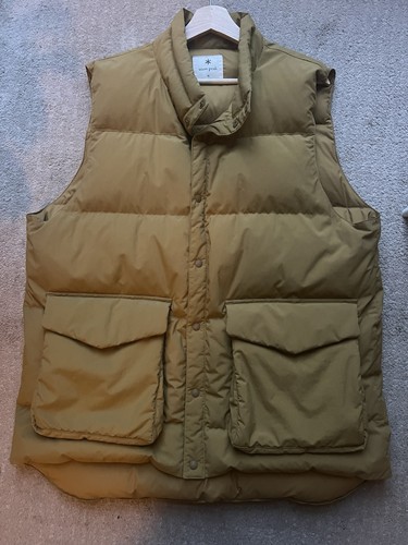 Snow peak brown gillet down - snow,