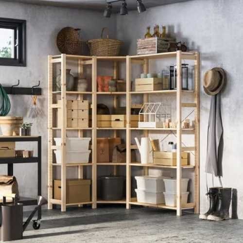 Ikea ivar corner shelving - ikea,