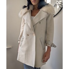 River Island Faux Suede Jacket with Fur Collar 