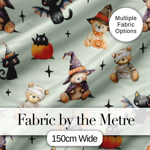 Halloween teddy bear witch cat - teddy,