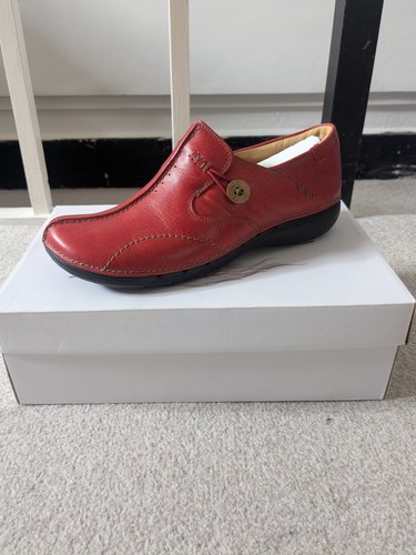 Clarks loop red leather - clarks,