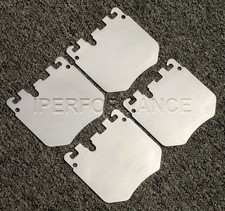 Titanium brake pad shim - shim, heat