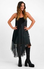 Topshop Womens Black Velvet