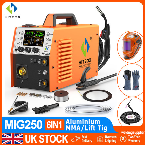 Hitbox 250amp 6in1 gas gasless - hitbox,