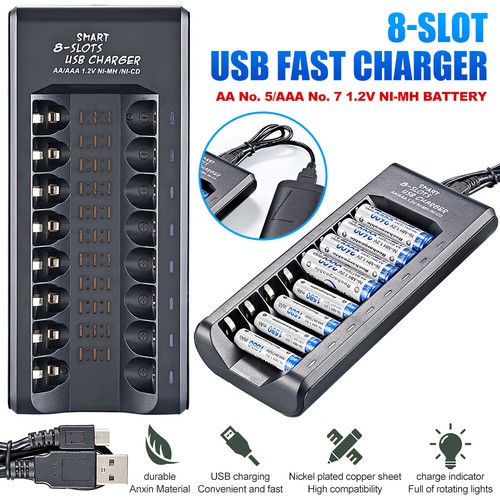 Fast battery charger slot - charger, 8