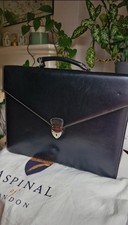 Aspinal of London Men’s Black Leather Executive Briefcase