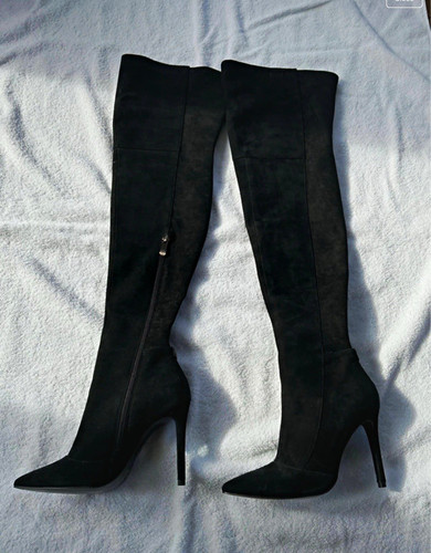 Moda pelle black suede - in,