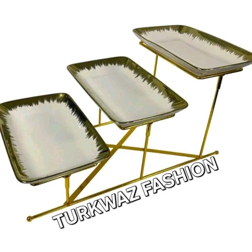 Tier serving set platters - set,