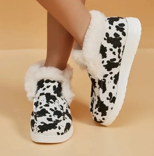 Leopard print slipper booties - leopard,