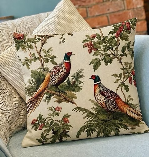 Pheasant cushion 45x45cm with - cushion,