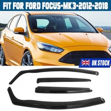 Set For Ford Focus MK3 5-Door 2012-2018 Saloon/Hatchback Wind Deflectors Tinted