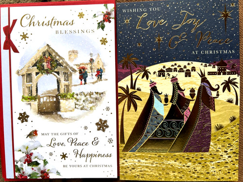 Religious christmas cards - cards, x
