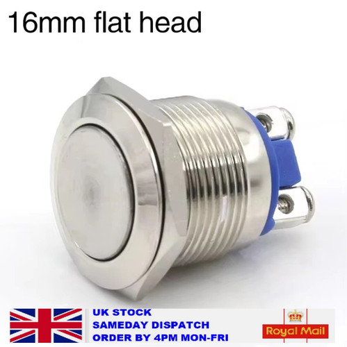 16mm 12v push button switch - 16mm,